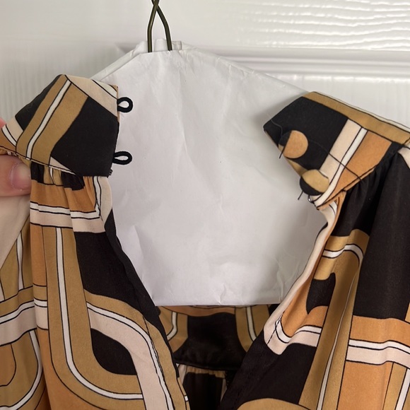 H&M Chain Link High Neck Silky Tent Dress - Picture 5 of 6